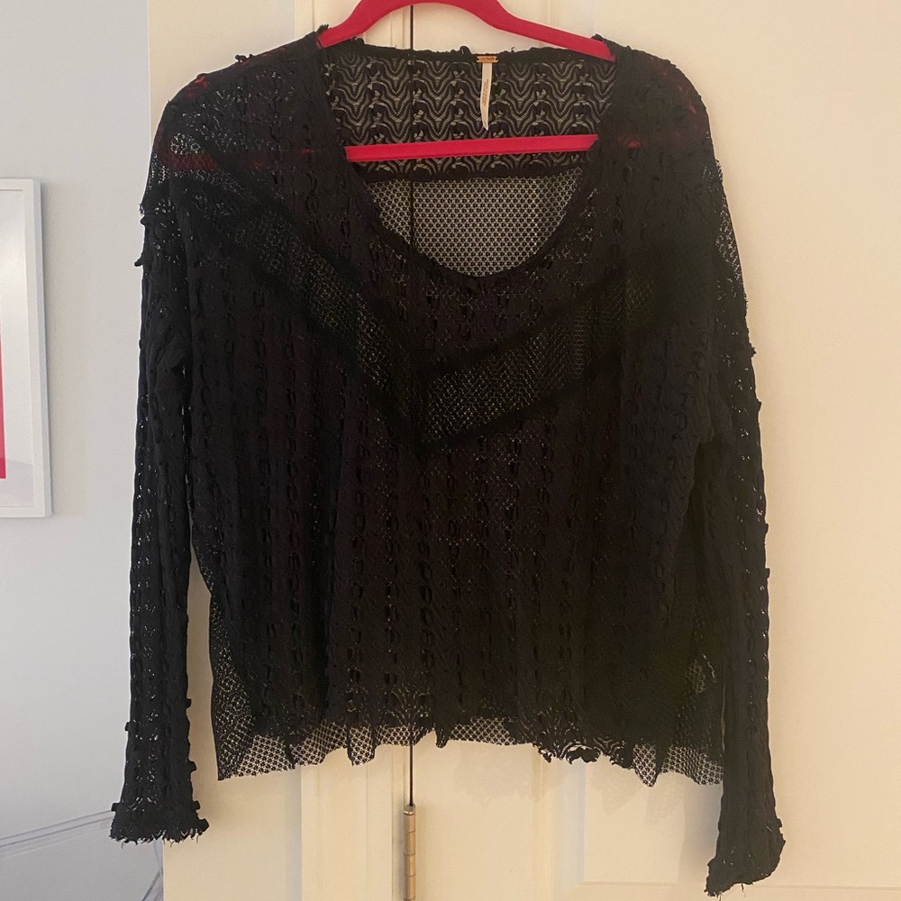 Free People Mesh Top